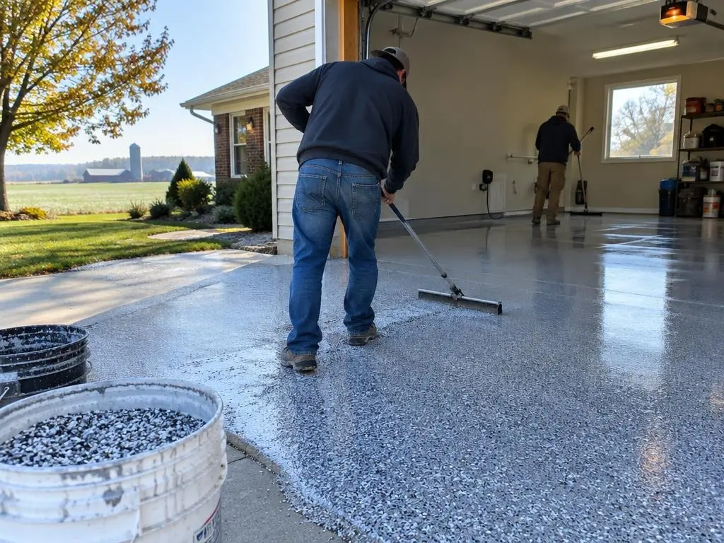 Epoxy Flake Floors in Springfield, IL